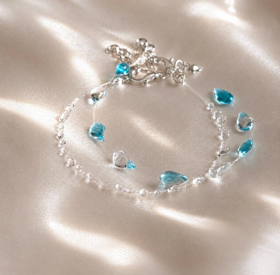 AURELIUS Aqua Dewdrop Bracelet