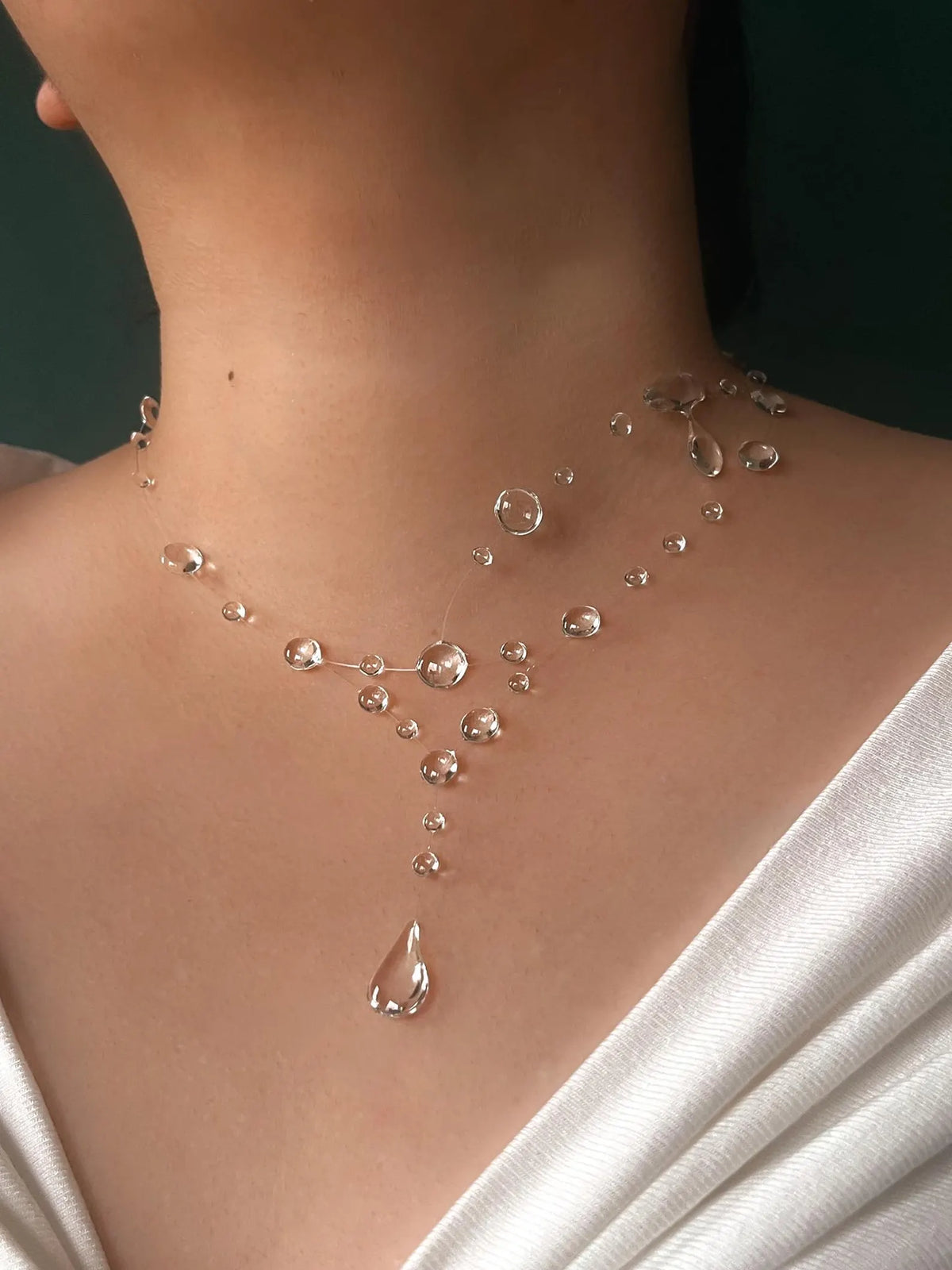 Handmade Resin Morning Dew Necklace