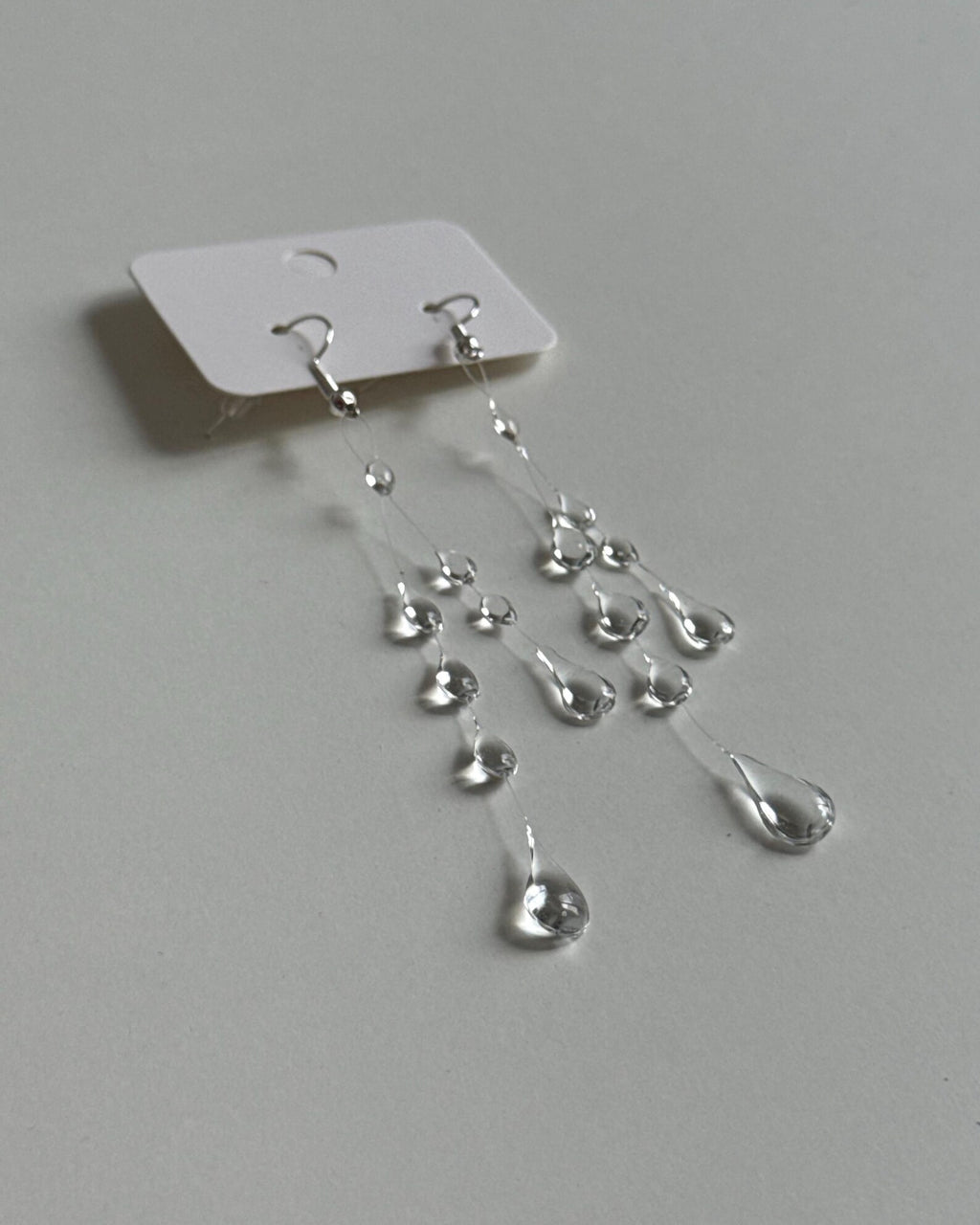"Handmade"Ethereal Rainfall Crystal Drop Earrings