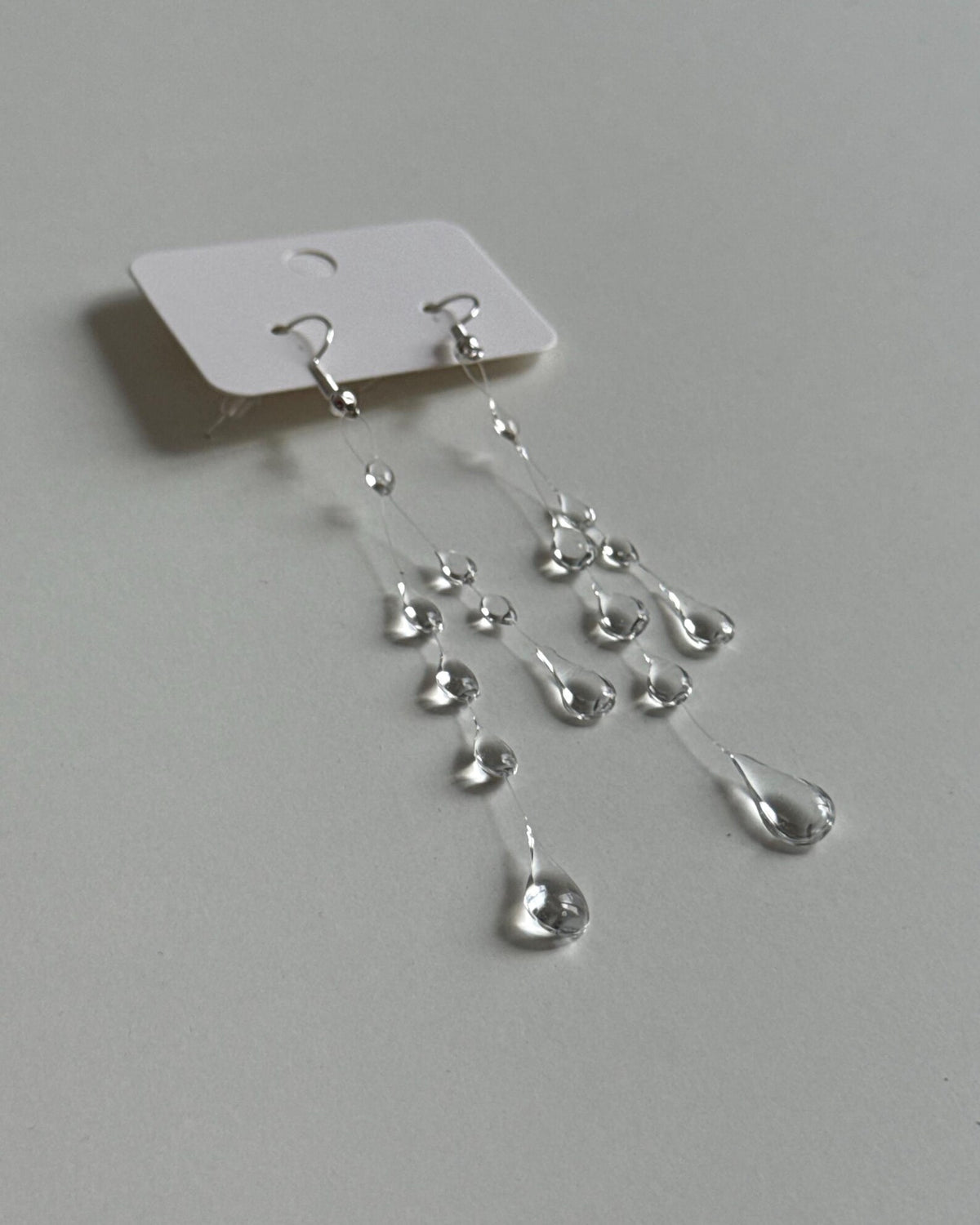 "Handmade"Ethereal Rainfall Crystal Drop Earrings