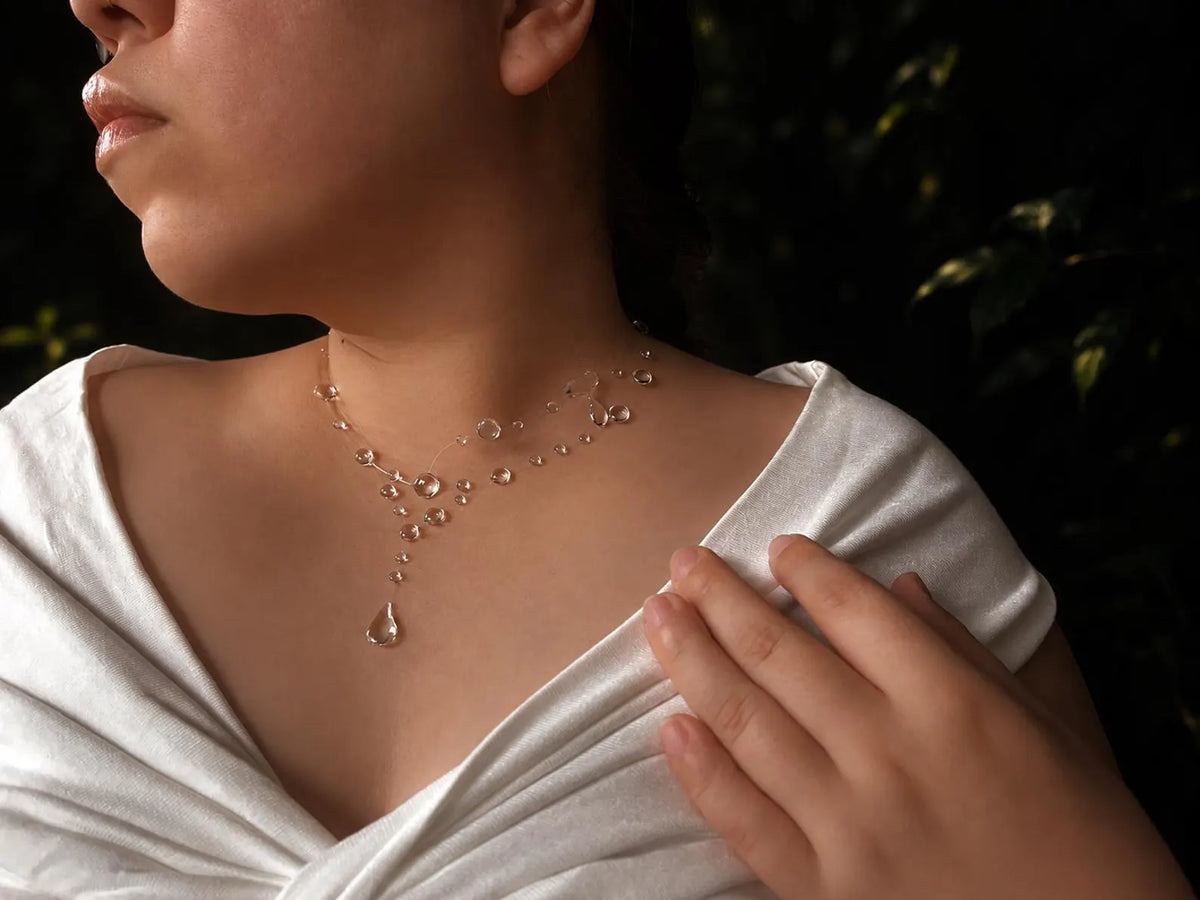 Handmade Resin Morning Dew Necklace
