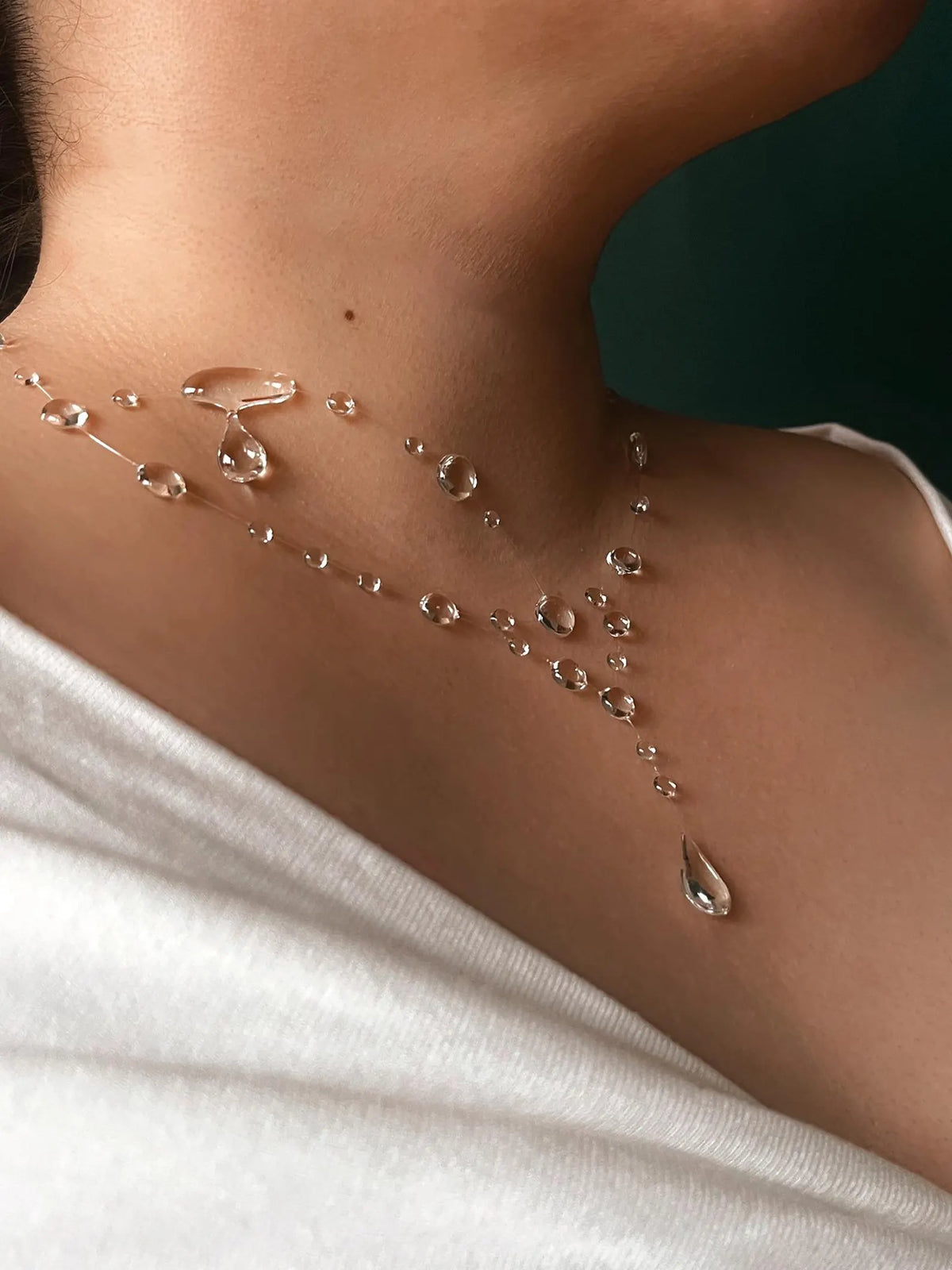 Handmade Resin Morning Dew Necklace