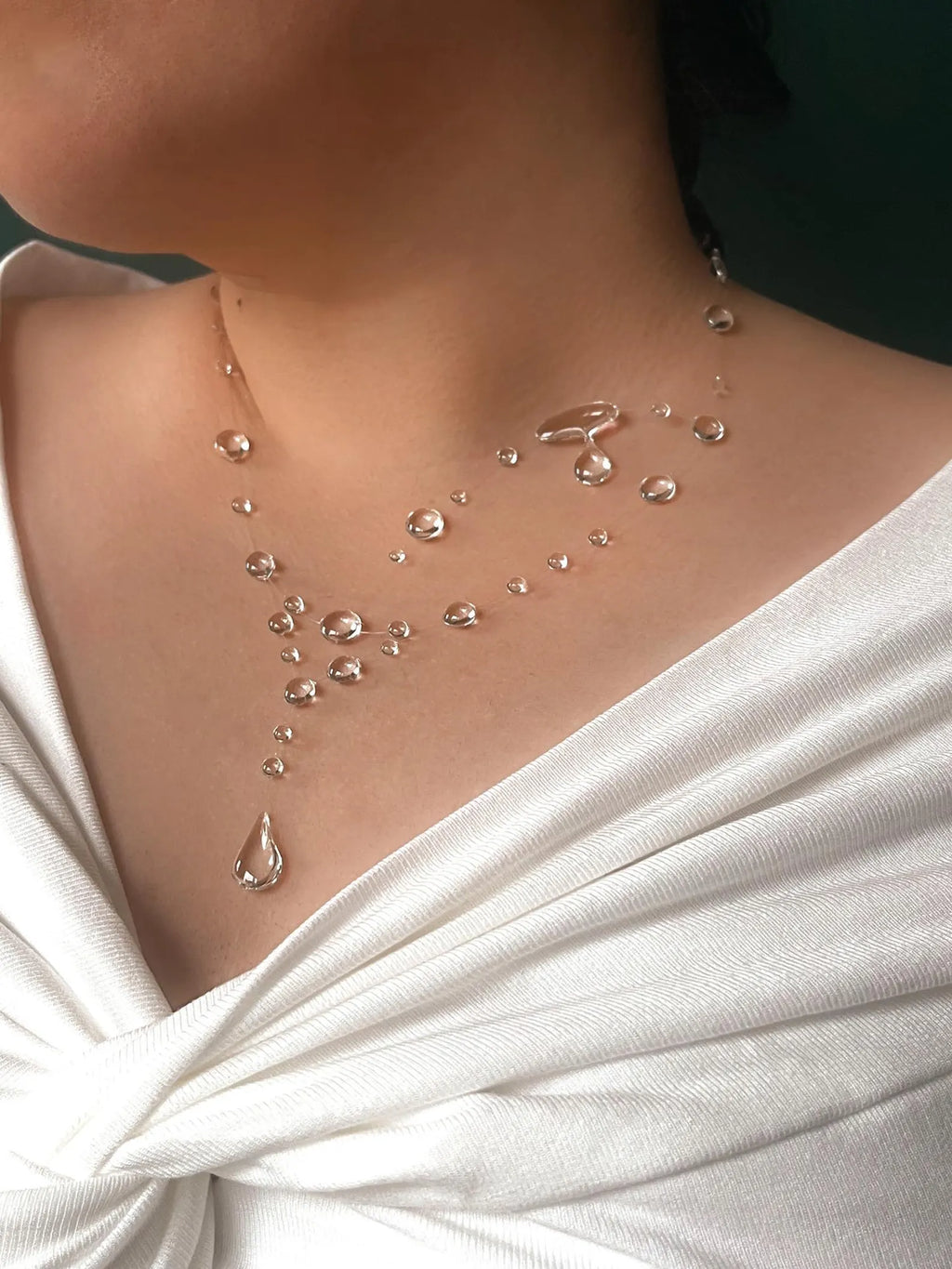 Handmade Resin Morning Dew Necklace