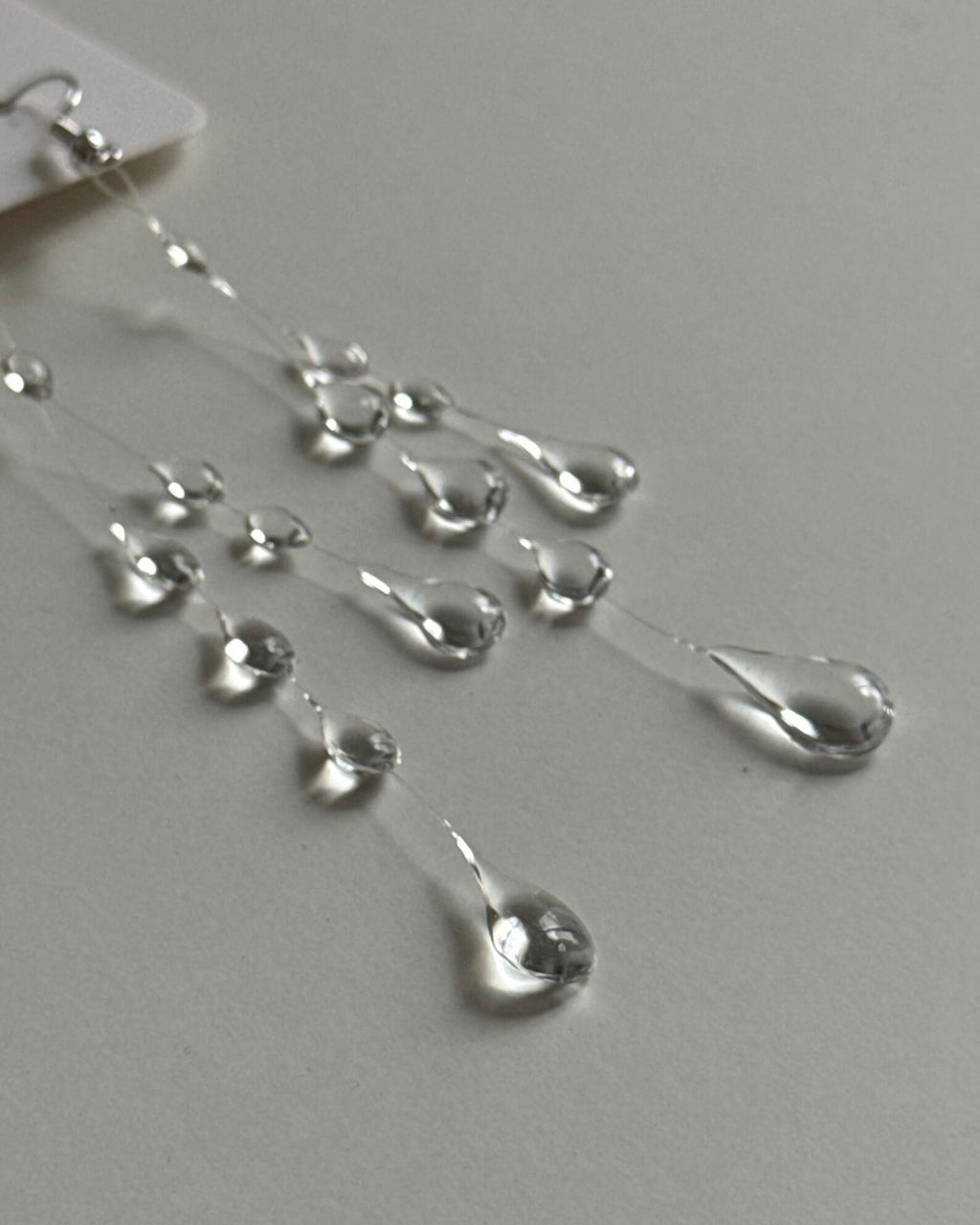 "Handmade"Ethereal Rainfall Crystal Drop Earrings