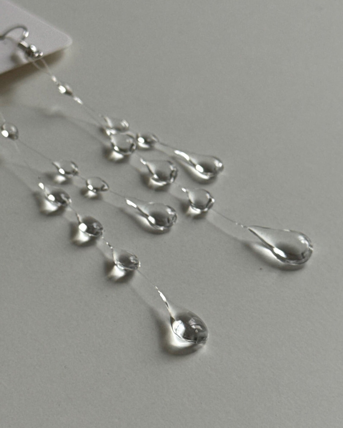 "Handmade"Ethereal Rainfall Crystal Drop Earrings