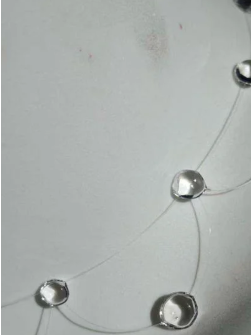 "Handmade"Elegant Crystal Drop Thread Necklace